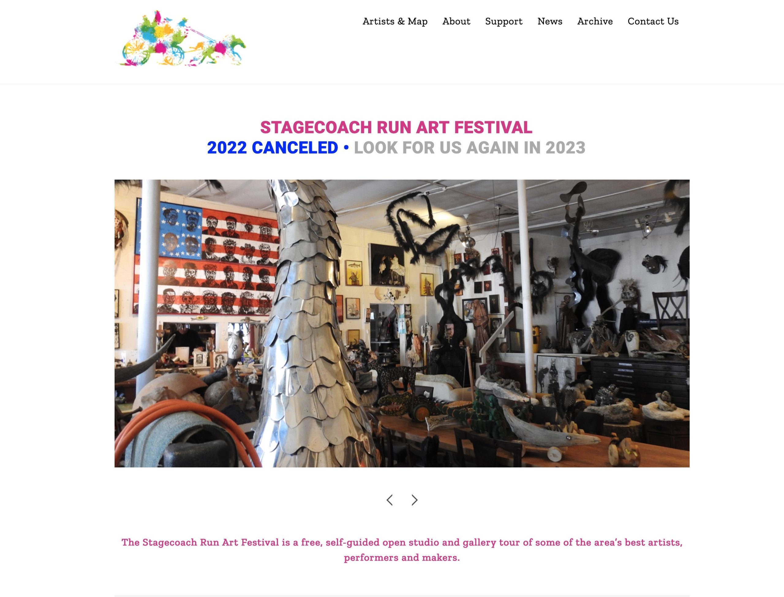 A website for the Stagecoach Run Art Festival in Treadwell and Franklin NY.
Visit website stagecoachrun.com