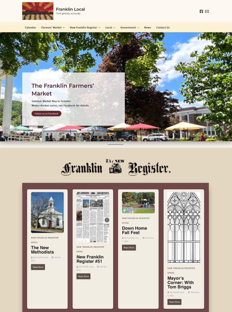 A local community website for residents of the Franklin/Treadwell NY area.
Visit website franklinlocal.org